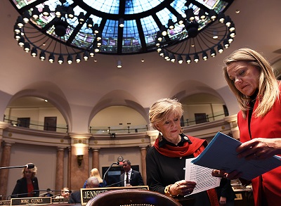 Representives Jennifer Decker and Emily Callaway