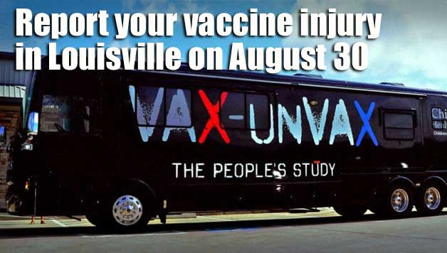 RFK Vaccine Injury People's Bus in Louisville'