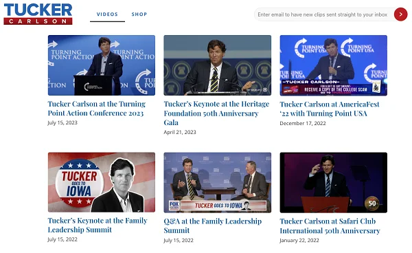 Tucker Carlson Videos