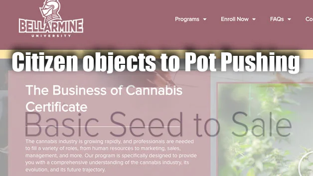 Bellarmine pushes pot
